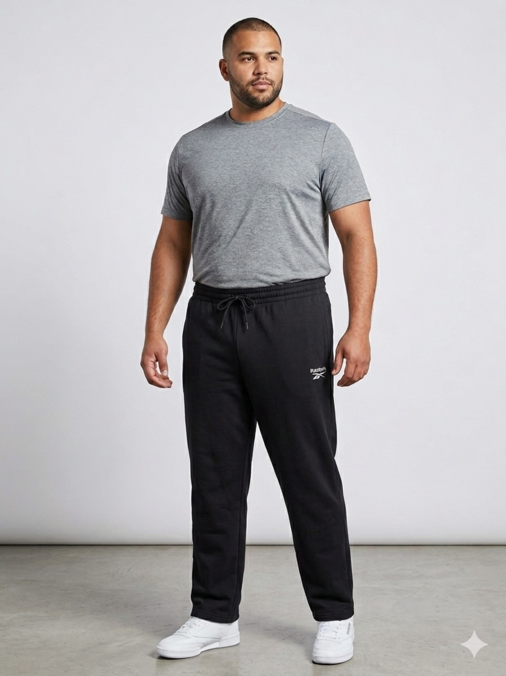 REEBOK Men’s Black Drawstring Sweatpants. Size XXL